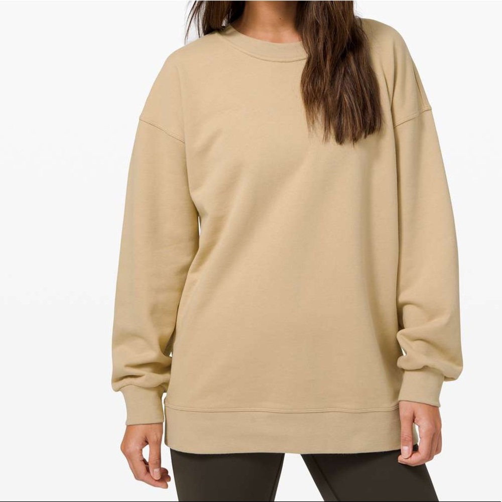 lululemon perfectly oversized crew in trench